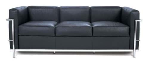 Le Corbusier LC2 sofa, 3-seater (1929)